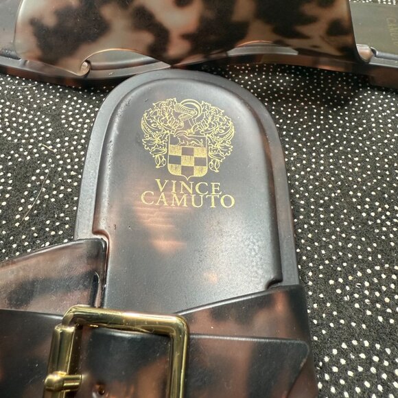 Vince Camuto Women's Tortoise Shell Flat Sandals 9M - Picture 3 of 7